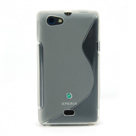 Funda Mooster Sony ST23I Xperia miro transparente tpu