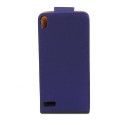 Funda Mooster Huawei Ascend P6 lila de piel slim