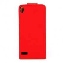 Funda Mooster Huawei Ascend P6 roja de piel slim