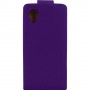 Funda Mooster LG Optimus Nexus 5 lila de piel slim