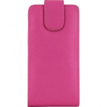 Funda Mooster LG Optimus Nexus 5 fucsia de piel slim
