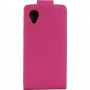 Funda Mooster LG Optimus Nexus 5 fucsia de piel slim