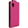 Funda Mooster LG Optimus Nexus 5 fucsia de piel slim
