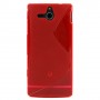 Funda Mooster Sony Xperia U  ST25I roja tpu