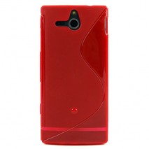 Funda Mooster Sony Xperia U  ST25I roja tpu