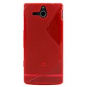 Funda Mooster Sony Xperia U  ST25I roja tpu