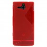 Funda Mooster Sony Xperia U  ST25I roja tpu