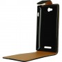 Funda Mooster Sony Xperia C negra de piel slim