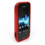 Funda Mooster Sony Xperia tipo ST21I roja tpu