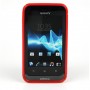 Funda Mooster Sony Xperia tipo ST21I roja tpu