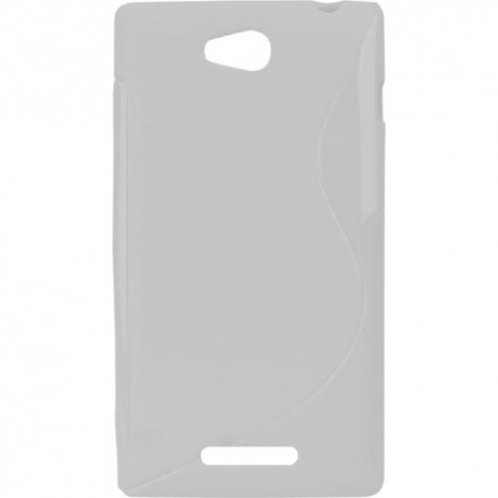 Funda Mooster Sony Xperia C blanca tpu