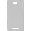Funda Mooster Sony Xperia C blanca tpu