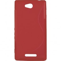 Funda Mooster Sony Xperia C roja tpu
