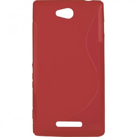 Funda Mooster Sony Xperia C roja tpu