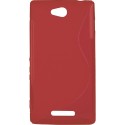 Funda Mooster Sony Xperia C roja tpu