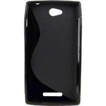 Funda Mooster Sony Xperia C negra tpu