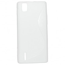 Funda Mooster Huawei Ascend P2 blanca tpu