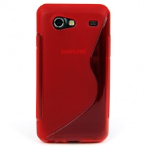 Funda Mooster Samsung i9070 Galaxy S Advance roja tpu