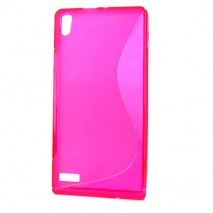 Funda Mooster Huawei Ascend P6 fucsia tpu