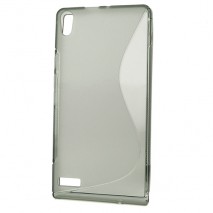 Funda Mooster Huawei Ascend P6 gris tpu