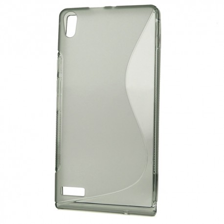 Funda Mooster Huawei Ascend P6 gris tpu