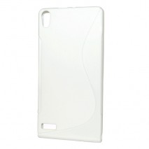 Funda Mooster Huawei Ascend P6 blanca tpu