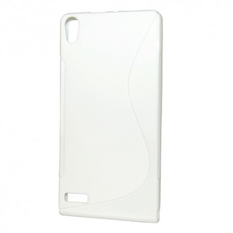 Funda Mooster Huawei Ascend P6 blanca tpu