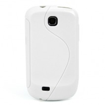 Funda Mooster Samsung S5570 Galaxy Mini blanca tpu