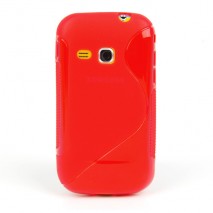 Funda Mooster Samsung Galaxy Mini 2 S6500 roja tpu