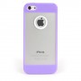 Carcasa Mooster iPhone 5 lila transparente