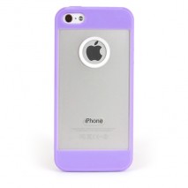 Carcasa Mooster iPhone 5 lila transparente