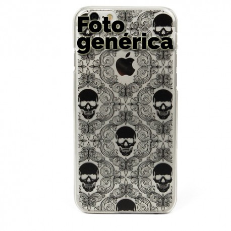 Carcasa Plexiglass Colección Skull Multiple Negro Samsung Core Prime Moxie