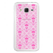 Carcasa Plexiglass Colección Skull Multiple Fucsia Samsung Galaxy Core Prime