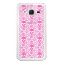 Carcasa Plexiglass Colección Skull Multiple Fucsia Samsung Galaxy Core Prime