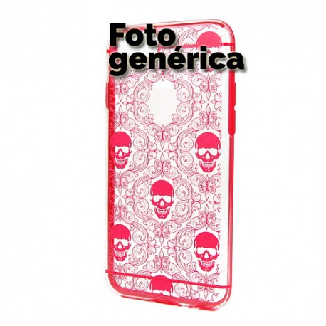 Carcasa Plexiglass Colección Skull Multiple Fucsia Samsung Galaxy S6 Edge