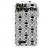 Carcasa  Blanca Colección Skull Multiple negro Iphone 6 Moxie