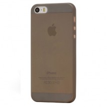 Funda tpu ultrafina Iphone 5 negro ahumado Moxie