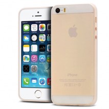 Funda tpu ultrafina Iphone 5 blanco transparente Moxie