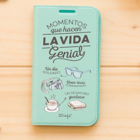 Funda tipo libro Mr Wonderful Samsung G530 Grand Prime momentos