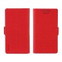 Funda tipo libro rotativa universal hasta 5" roja