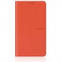 Funda Samsung Galaxy Note 3 Slim diary de piel naranja con tapa trasera