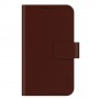 Funda Samsung Galaxy S4 pocket diary de piel marron con cierre,