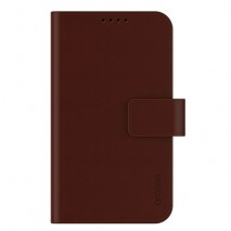 Funda Samsung Galaxy S4 pocket diary de piel marron con cierre,