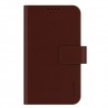 Funda Samsung Galaxy S4 pocket diary de piel marron con cierre,