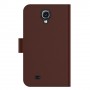 Funda Samsung Galaxy S4 pocket diary de piel marron con cierre,