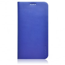 Funda Samsung Galaxy S5 G900 slim diary de piel azul con tapa trasera
