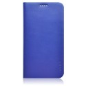 Funda Samsung Galaxy S5 G900 slim diary de piel azul con tapa trasera