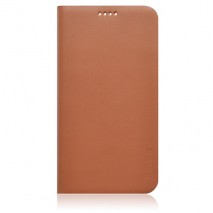 Funda Samsung Galaxy S5 G900 slim diary de piel marron con tapa trasera
