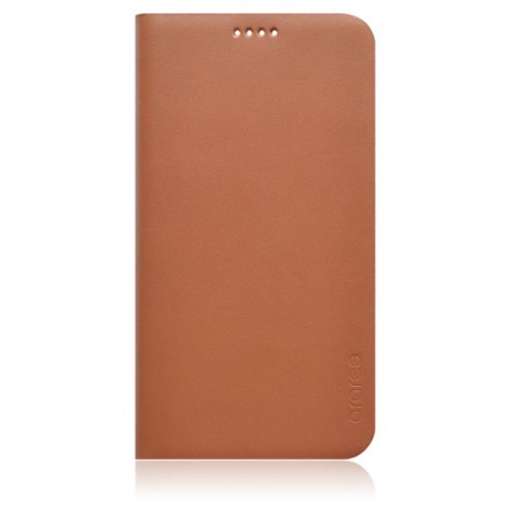 Funda Samsung Galaxy S5 G900 slim diary de piel marron con tapa trasera