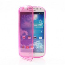 Funda tpu tipo libro Samsung Galaxy S4 I9500/I9505 rosa transparente